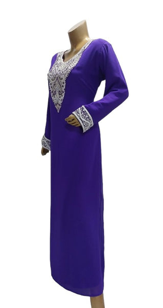 Best Quality Womens Kaftan With Contrast Pearl Stone And Zari Work Party Long Dress Maxi