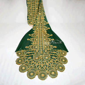 Deep Green Bridal Dirac with Elegant Pattern