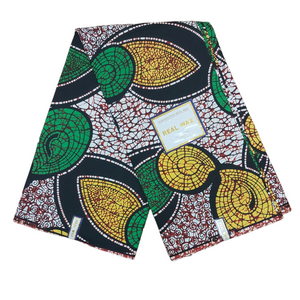 Latest Tranding African Pure Cotton Real Wax Print Ankara Fabric 6yards For Sewing Women Dresses